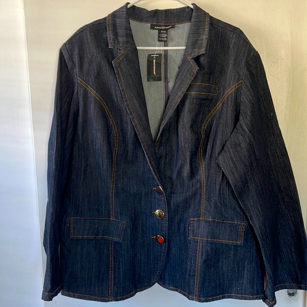Ashley Stewart Denim Jacket Women’s Size 18/20 NWT